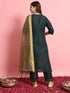 Purple Pure Cotton Print Pant Suit 190962 Back View